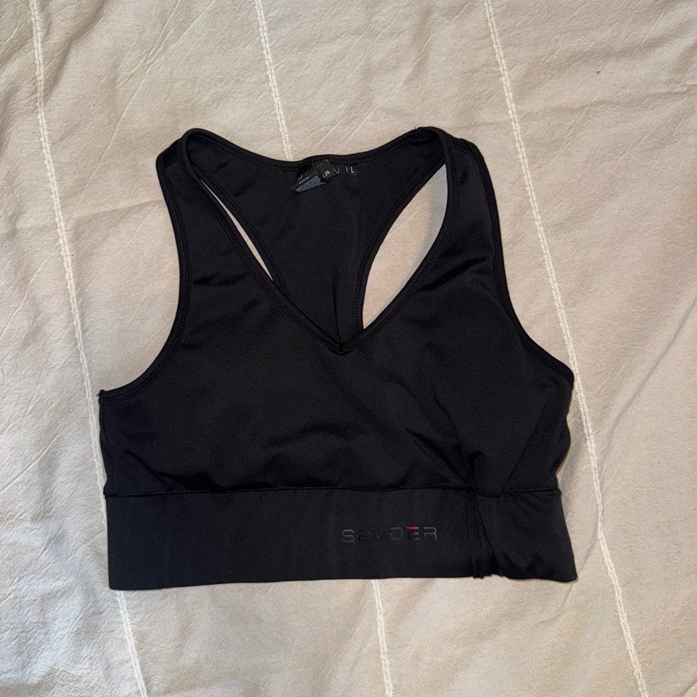Spyder Black Racerback Sports Bra Intimates